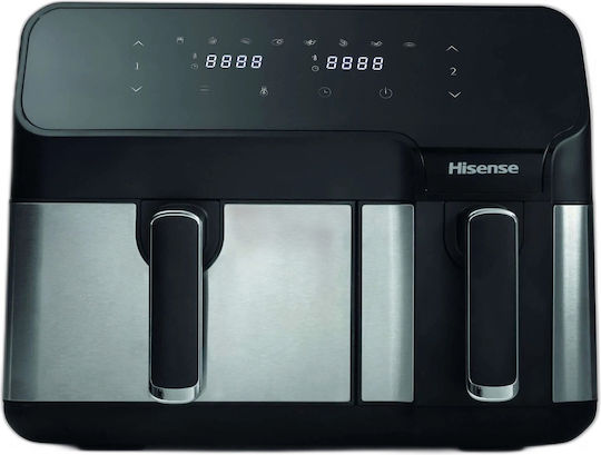 Hisense Friteuză cu aer cu Coș Detașabil Dublu 3.3lt Argintiu HAF2900D