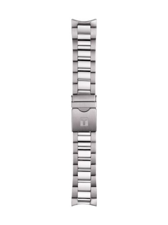 Tissot Μεταλλικό Μπρασελέ Ασημί 22mm