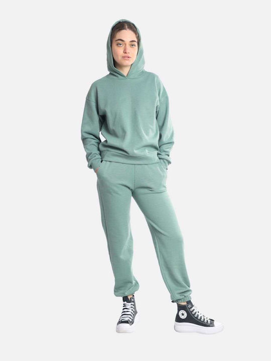 Paco & Co Damen-Sweatpants-Set Grün