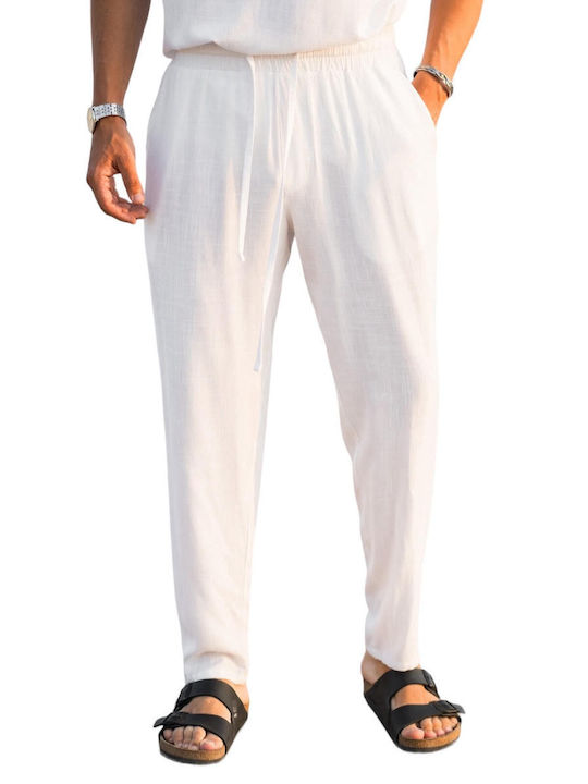 Vittorio Artist Men's Trousers White