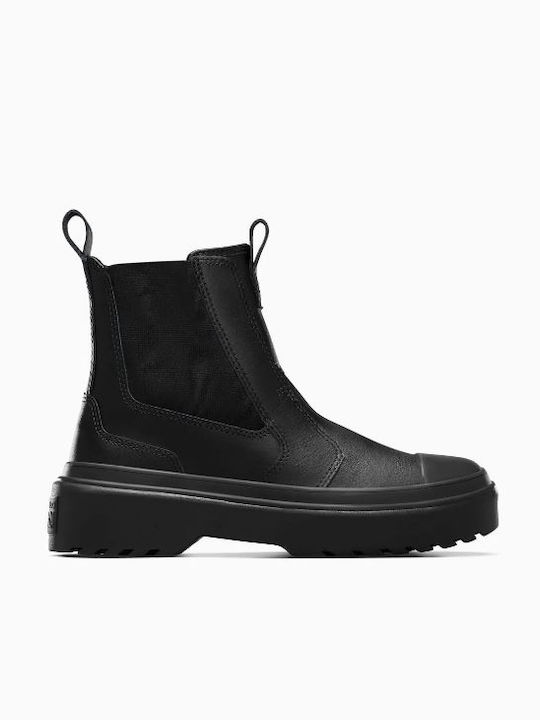 Converse Kids Leather Chelsea Boots Black