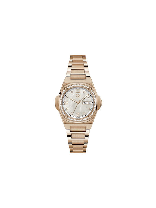 Guess Uhr mit Gold Metallarmband