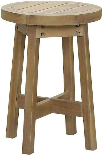 Странична Масa за Малки Външни Пространства от Акация Anasa 40x40x48см