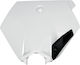 UFO Enduro Motorcycle Handlebar Mask for Yamaha XC White 1pcs