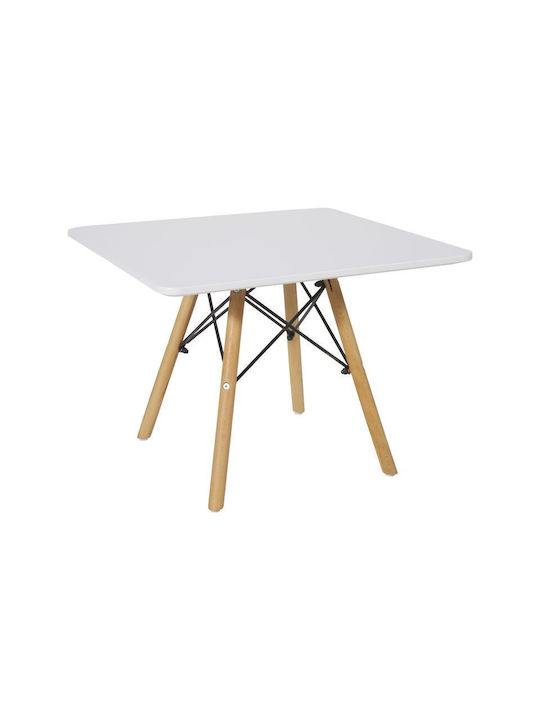 Natali Square Table Wooden 60x60x51cm