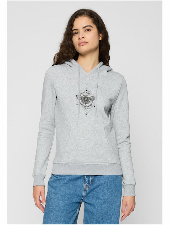 Women's Sweatshirt Hooded Gray