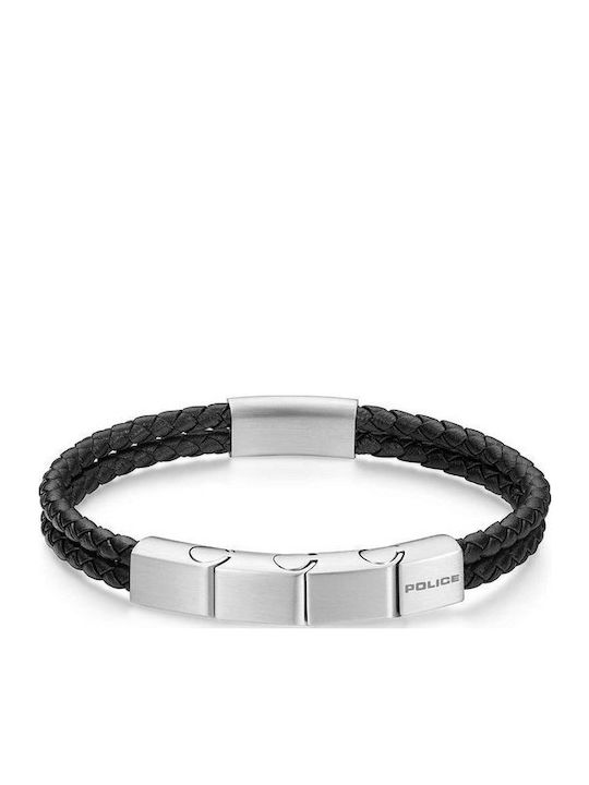 Police Men's Leather Bracelet 19cm