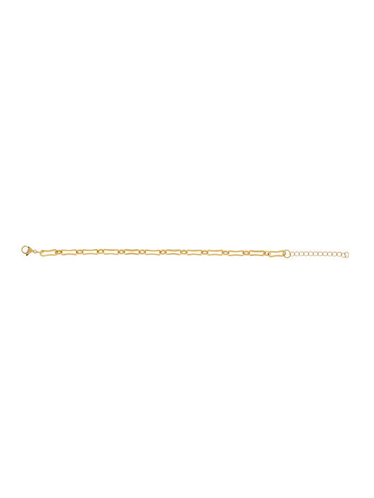 Ro-Ro Accessories Bracelet Anklet Chain made of Steel Gold Plated