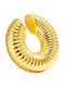 Theodora's Jewellery Single Earring Cuff made of Steel Gold Plated