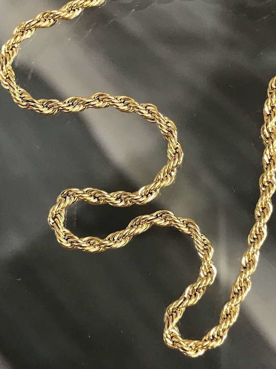 Goldsmith Chain Neck Spiral made of Steel Gold-plated Length 22cm