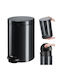 Kadax Kadax Waste Bin from Inox Steel with Pedal Black 14lt