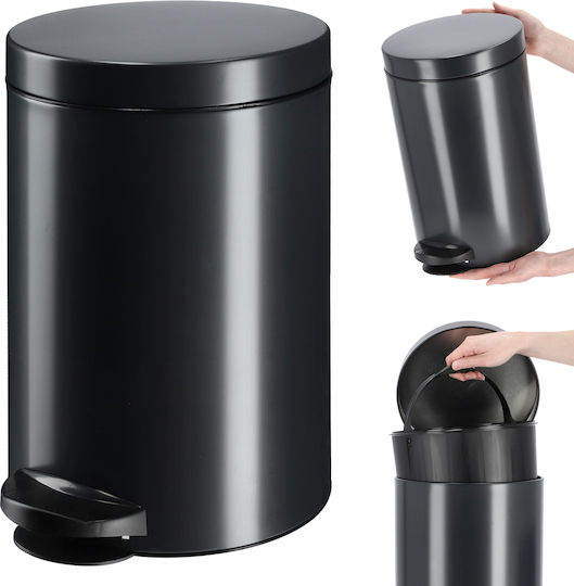 Kadax Kadax Mülleimer Aus Inox Mit Pedal Schwarz 14lt