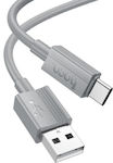 Hoco USB 2.0 Cable USB-C male - USB-A Γκρι 1m (HC-X107T-GR)