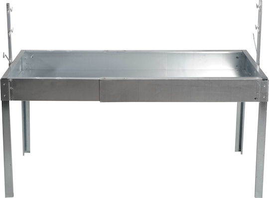 Klapakis Holzkohlegrill für Lamm 150cmx50cm
