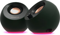 Creative Pebble Pro 2.0 Speakers with RGB and Bluetooth 30W Black