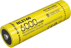 NiteCore 21700 6000mAh 1 Stück Wiederaufladbare Batterien