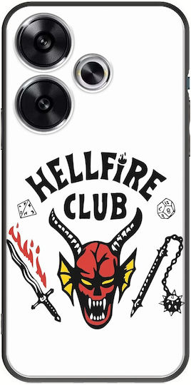 Husa telefon mobil Stranger Things Hellfire Club Xiaomi Poco F6 5g negru TPU silicon negru