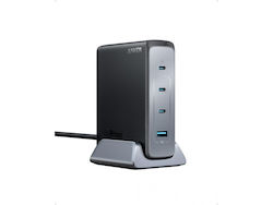 Anker Ladestation mit USB-A Anschluss und 3 USB-C Anschlüsse 240W Stromlieferung in Schwarz Farbe (Prime 737)