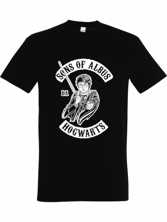 T-shirt Harry Potter Μαύρο Βαμβακερό