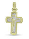 Fa Cad'oro Herren Weißgold Kreuz 14K