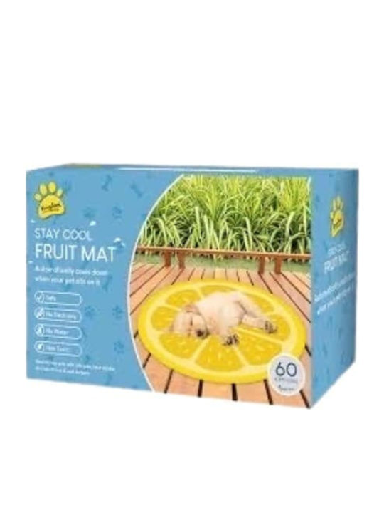 Cool Mattress Dog Round Cooling Yellow 60x60cm