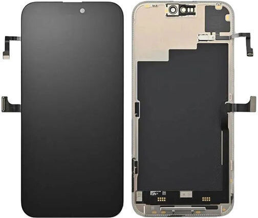 O ecran cu Mecanism Tactil pentru iPhone 15 Pro (Negru)