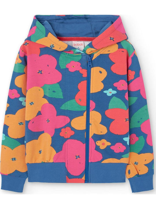 Παιδική Ζακέτα Fleece με Κουκούλα Πολύχρωμη