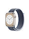 Curea Textilă Sport Thd Brand pentru Apple Watch 45 mm Seria 8 Mărime Universală Albastru Storm