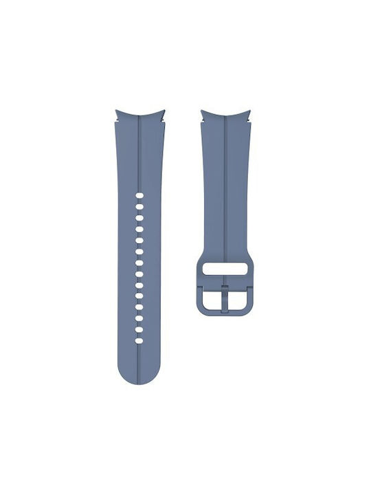 Brățară de silicon cu filet de 20 mm pentru Samsung Galaxy Watch 5 44 mm/40 mm și Samsung Galaxy Watch 5 Pro 45 mm, model sport dinamic, culoare albastru deschis