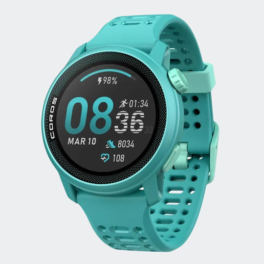 Coros Pace 3 Smartwatch με Παλμογράφο (Τιρκουάζ)