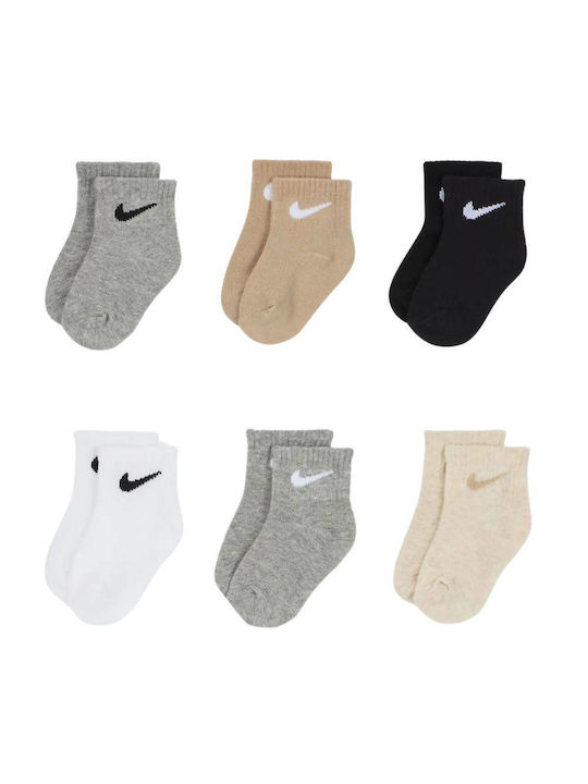 Nike Детски чорапи Grey / Black 6 Чифта