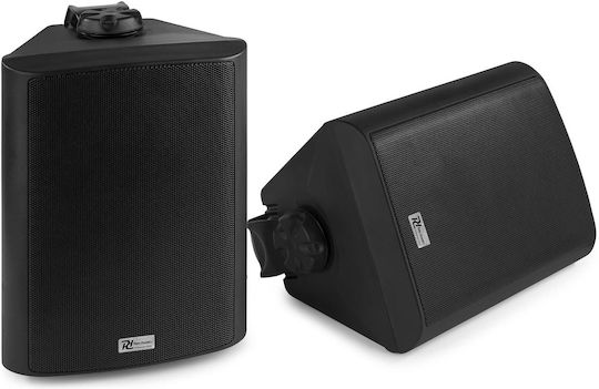 Power Dynamics Αυτοενισχυόμενα Επιτοίχια Ηχεία 50W με Bluetooth (Ζεύγος) 18x23.5x15.5εκ. Μαύρα