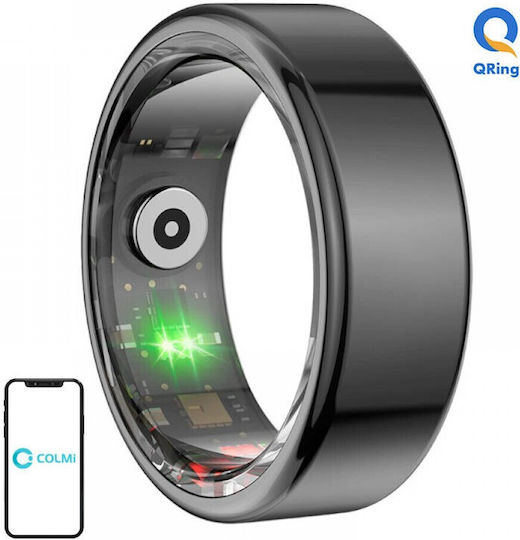 Colmi R02 Smart Ring 21.3mm με Παλμογράφο Μαύρο