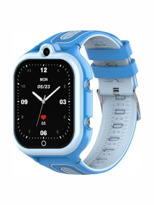 Smartwatch Kinder Valdus Df91 Nano Sim 4g Telefonfunktion Videoanruf Gps+lbs Sos-Taste 8gb Speicher Blau