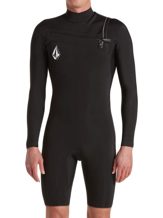 Volcom Μονοσόρτς Κατάδυσης με Φερμουάρ Μαύρο A9532200-BLK