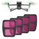 Professional Set 4 Filters Startrc Compatible Dji Air 3 Nd8 Nd16 Nd32 Nd64 Aluminum Frame