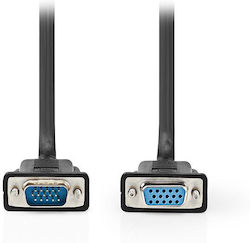 Nedis Cable VGA male - VGA female Μαύρο 5m (CCGL59100BK50)