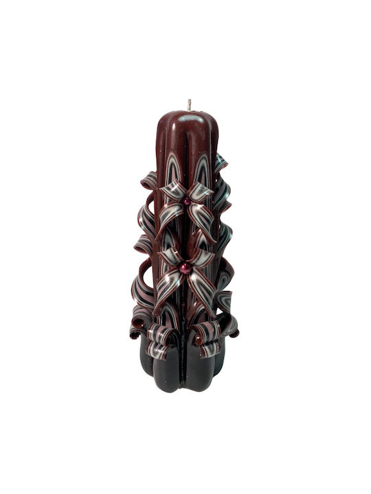 Decorative Candle Dark Red 1pcs