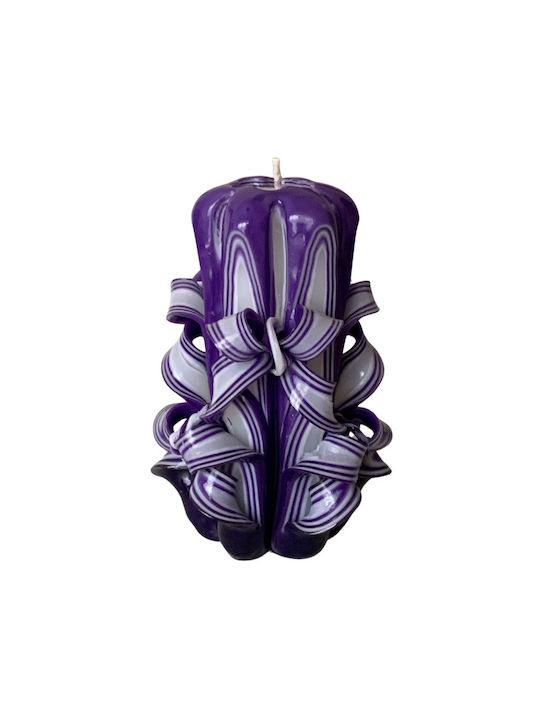 Decorative Candle Purple 1pcs