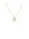 14 Karat Gold Rose Tear Necklace