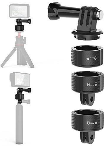 Surewo Multifunctional Quick Release Adapter Magnetic Attachment Swivel Lock Compatible Gopro Hero 12 11 10 9 8 7 6 Dji Osmo Action Insta 360 X3