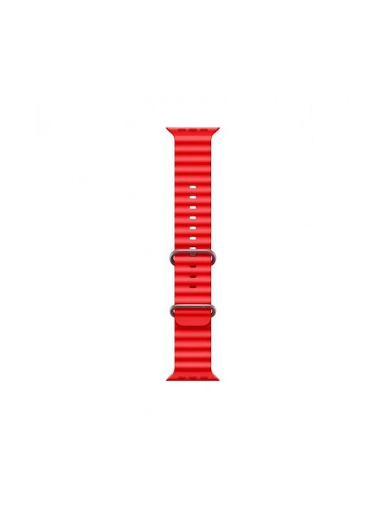 Brățară pentru smartwatch Thd Ocean Model compatibilă cu Apple Watch Ultra2 49 mm Apple Watch 45 mm Series 9 Apple Watch SE 44 mm Dimensiune universală Roșu