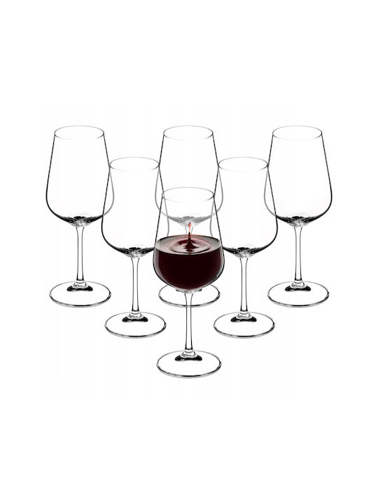 Kadax Glass Set for Red Wine made of Glass 450ml 6pcs