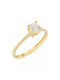 14 Karat Gold Ring with 5mm Zircon