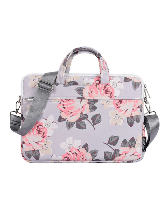 Tech-protect CanvasArtisan Laptoptasche Briefcase Sleeve Für Laptop Macbook 13-14 Graue Rosa H40-c22