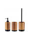 Kadax Wooden Black Bathroom Accessory Set