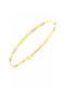 9k Gold Polished Hinged Bangle Bracelet