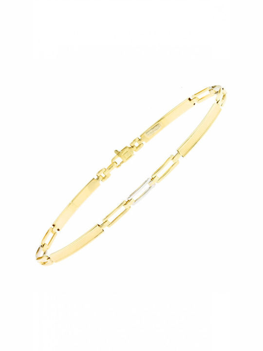 Armband Gefalteter Manschette Gold 9k poliert