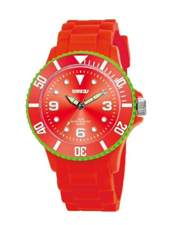 Time2u Παιδικό Αναλογικό Ρολόι 42mm Κόκκινο