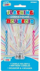 Party Unique Flashing Candles Ηolder 3 U37533